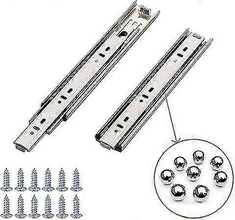 1 Pair (2 Pcs) Of Drawer Slides, Fully Extended, 250mm