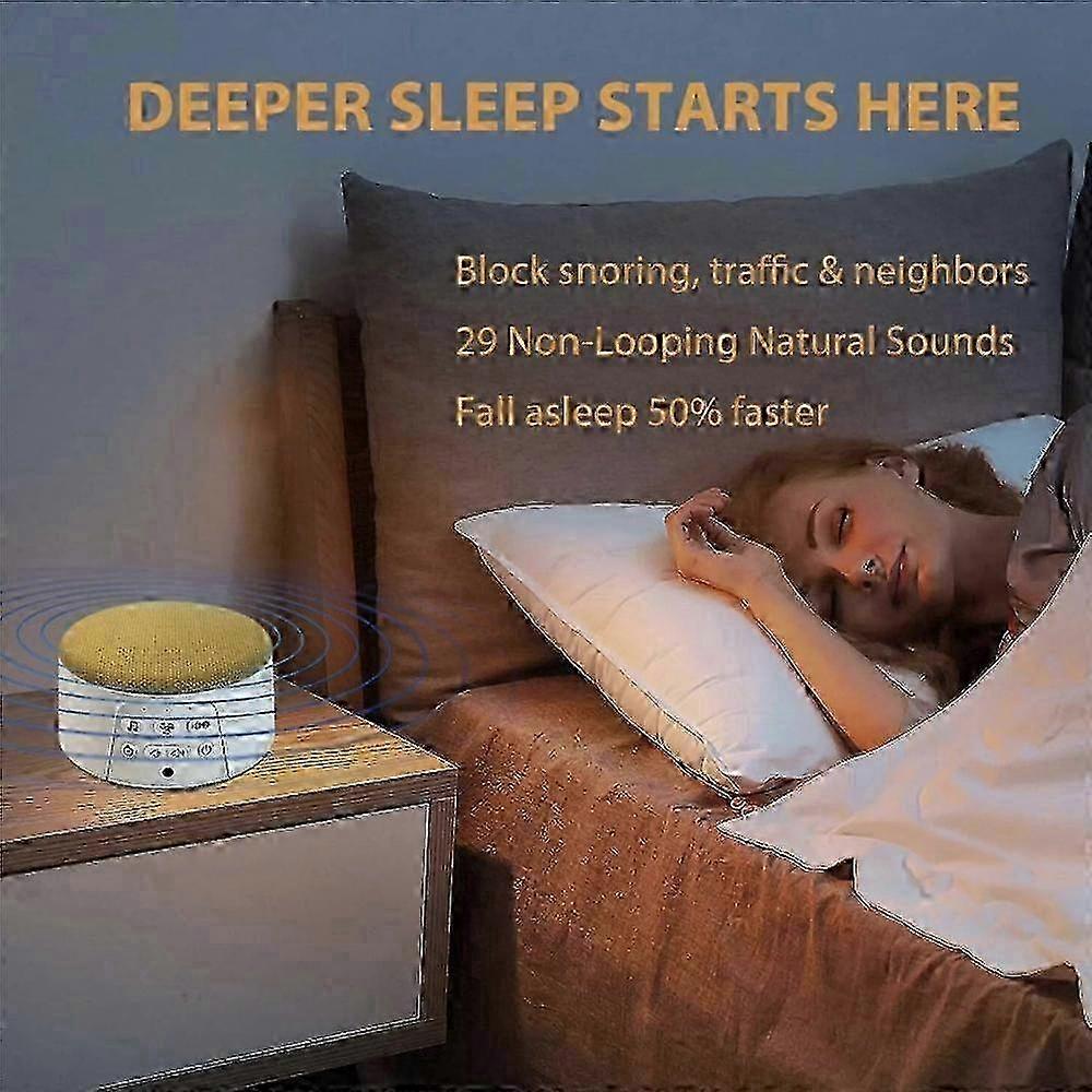 Revitalife Sleep White Noise Machine – Non-looping Sound Machine with 26 Sounds