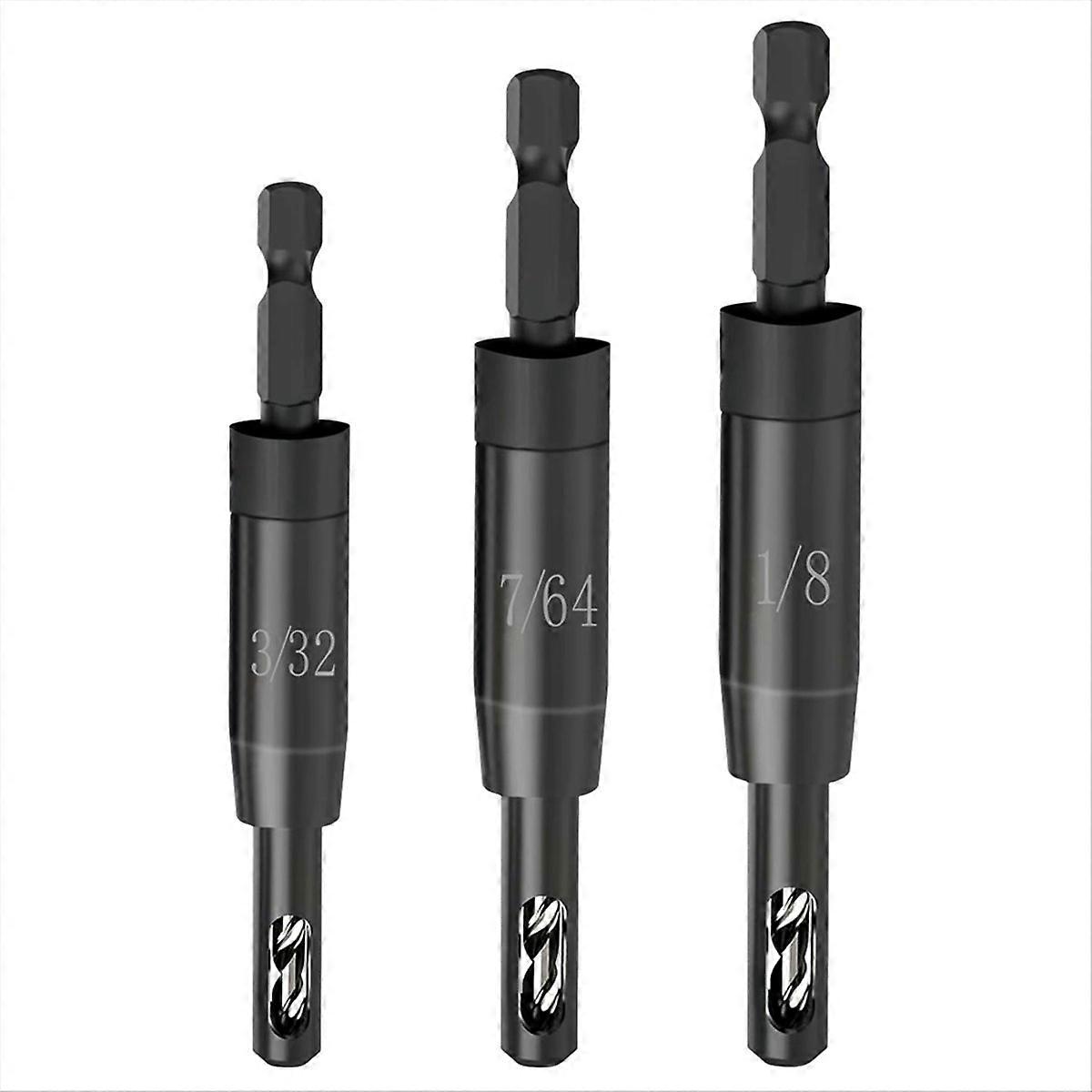 Self Centering Drill Bit Set for 1/4In Hex Shank Drill