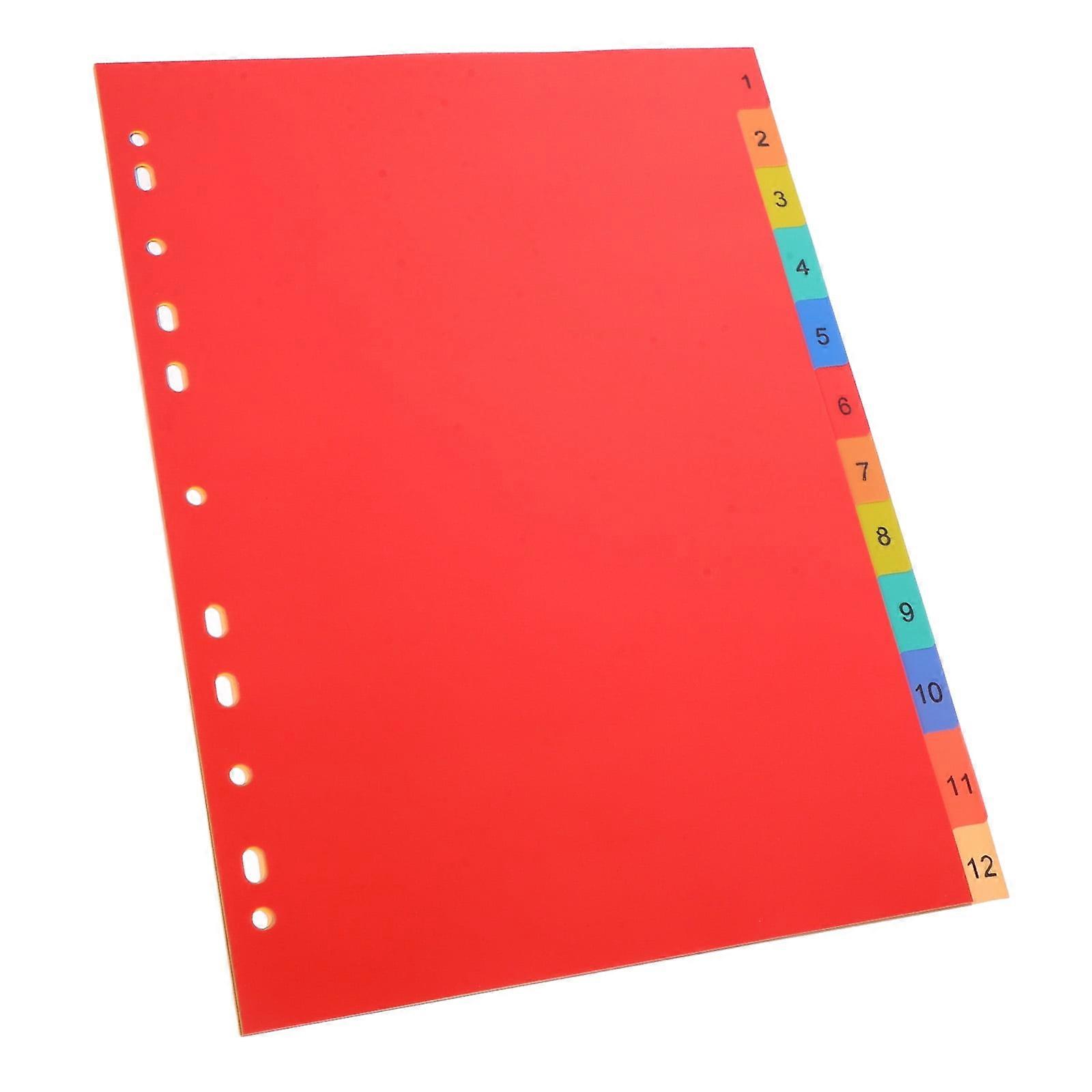 Eease Divider for Binder A4 Divider Loose-leaf Page Marker Punched Binder Divider Notepad Marker