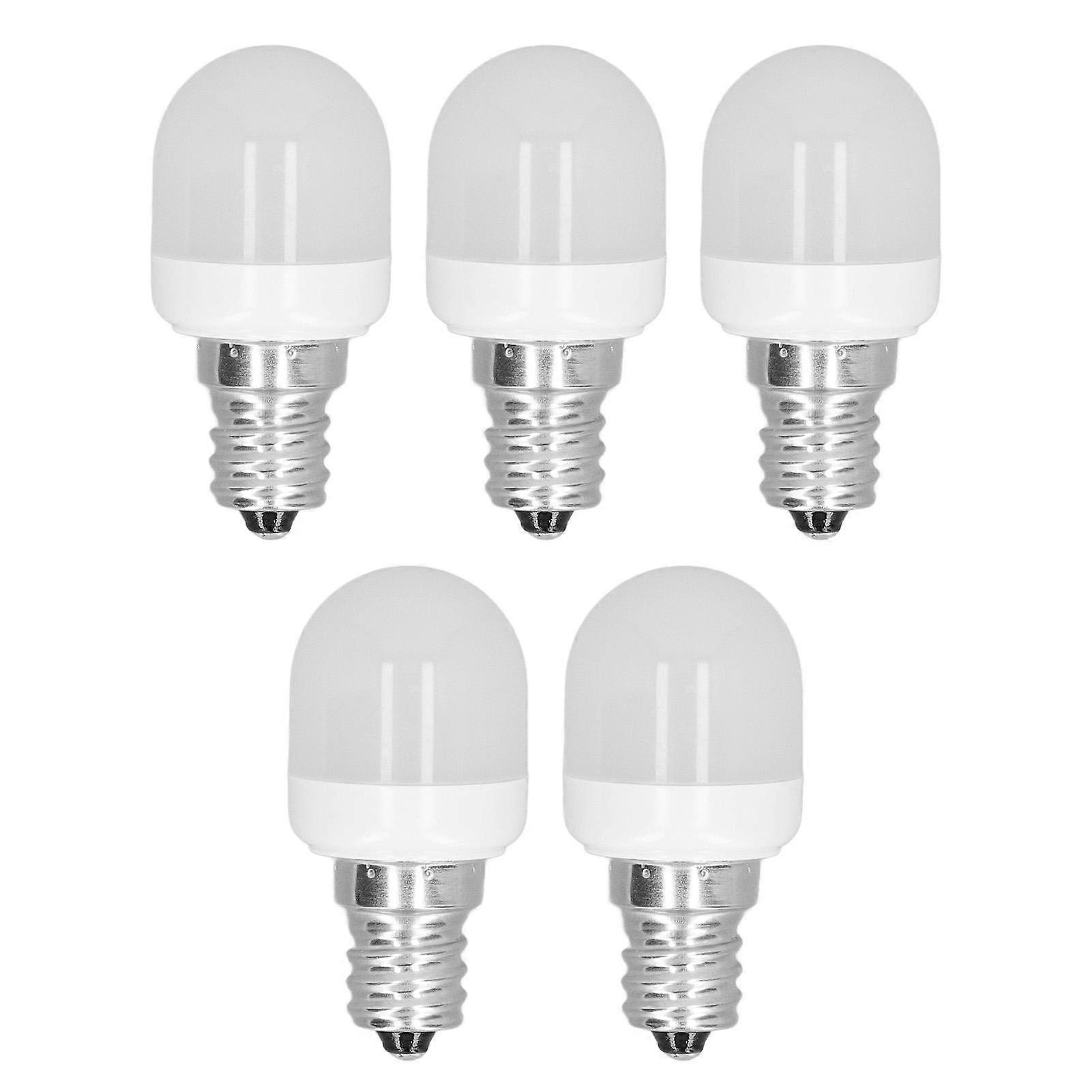 5pcs Light Bulbs E12 Thread Soft Light 1.5W 75LM LED Light Bulbs for Desk Lamp Ceiling Fan Lamp