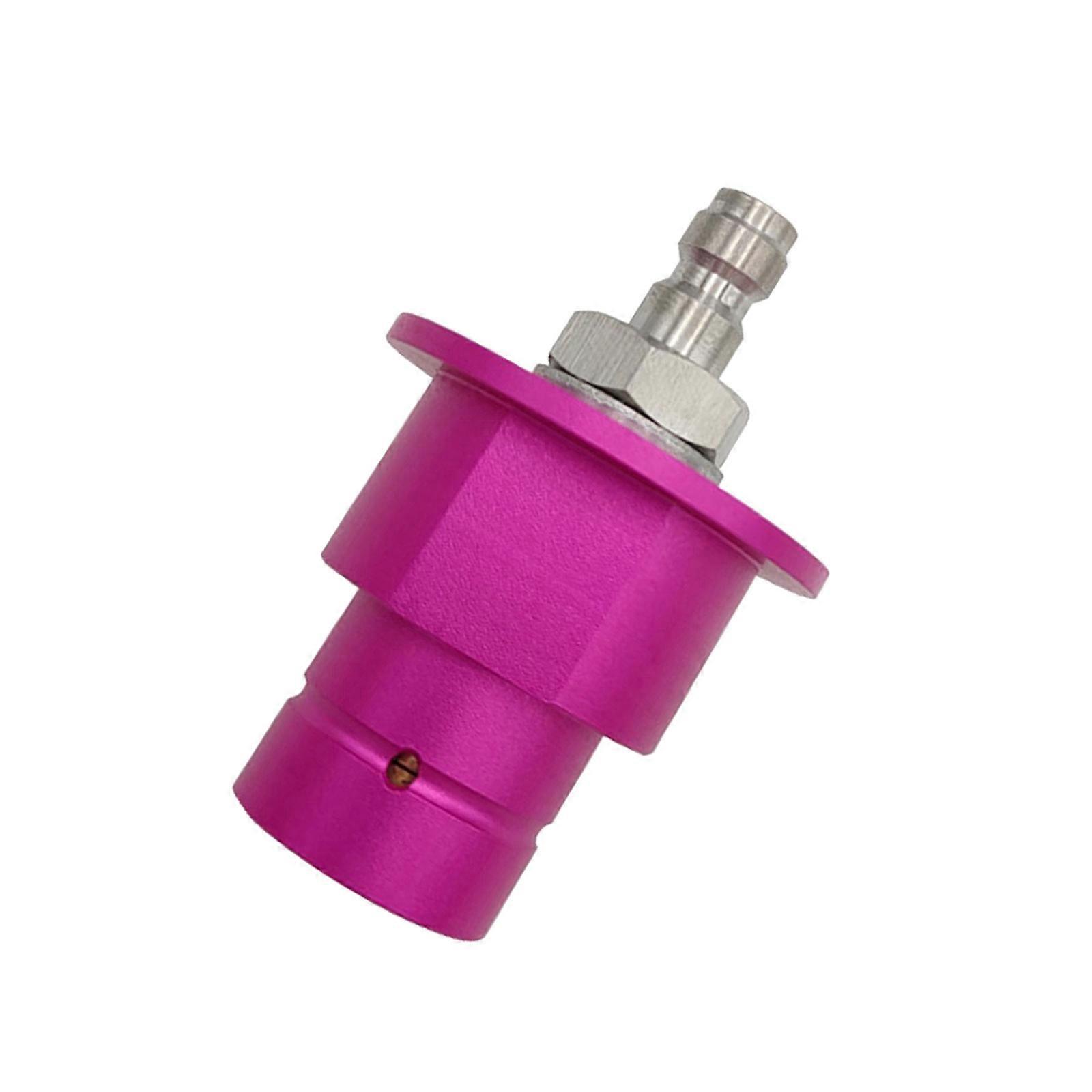 Quick Connecting Sodas Machine Coupler Inflatable Gas Transfer Adapter Filling Converter Metal Texture for Easy Setup  Purple