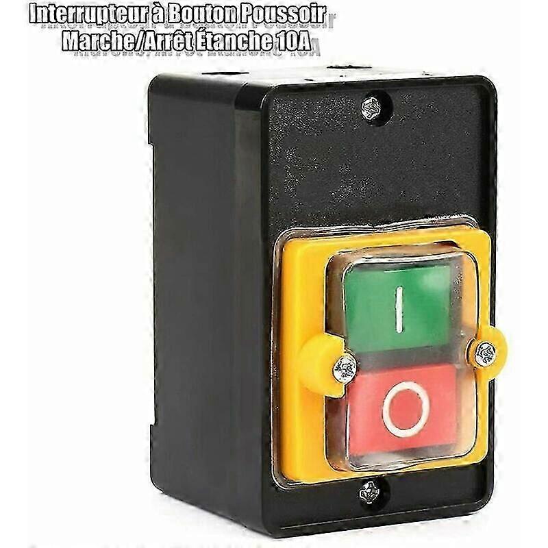 AC220V/380V 10A Push Button Switch - Waterproof Single Phase/Three Phase