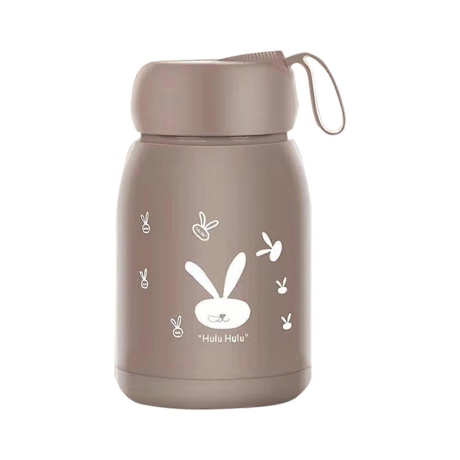 Double Layer Insulated Mug 330ml Good Sealing Small Portable Cute Rabbits Insulated Mug for Travelli