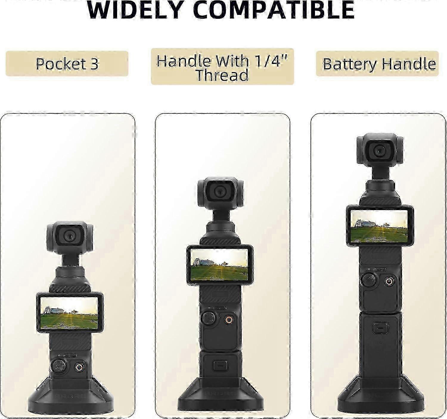 Magnetic Camera Mount Stand Base Support Base for DJI OSMO Pocket 3 Desktop Stable Bracket