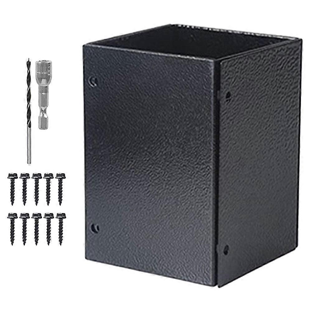 1 Set of Post Protectors Decks Fence Post Support Bases Metal Deck Base Heavy Duty Post Bases