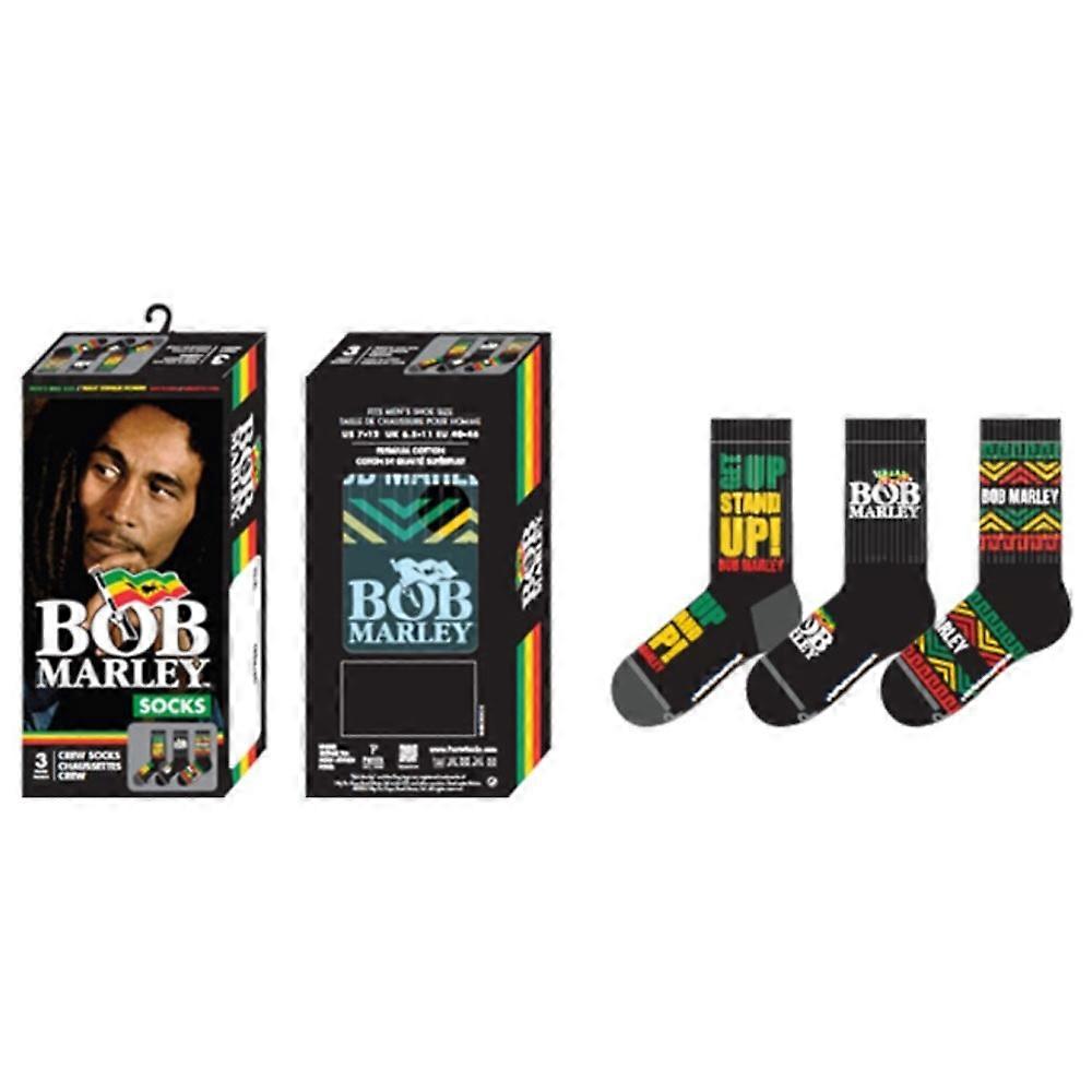 Bob Marley Socks 3 Pack In Gift Box