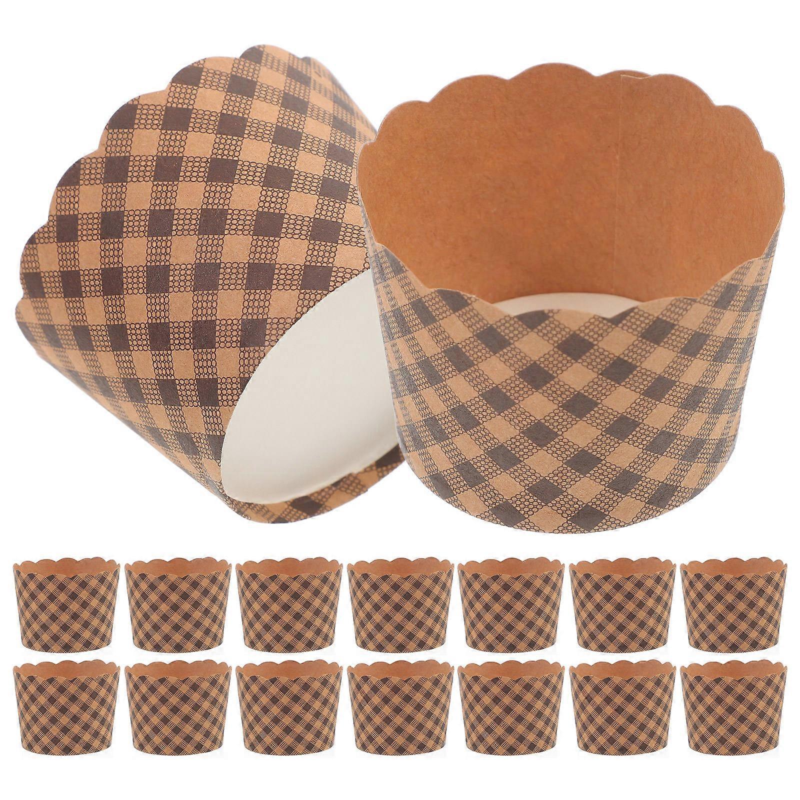 Cupcake Wrappers Paper Cupcake Liners for Storage 50Pcs Kraft Material