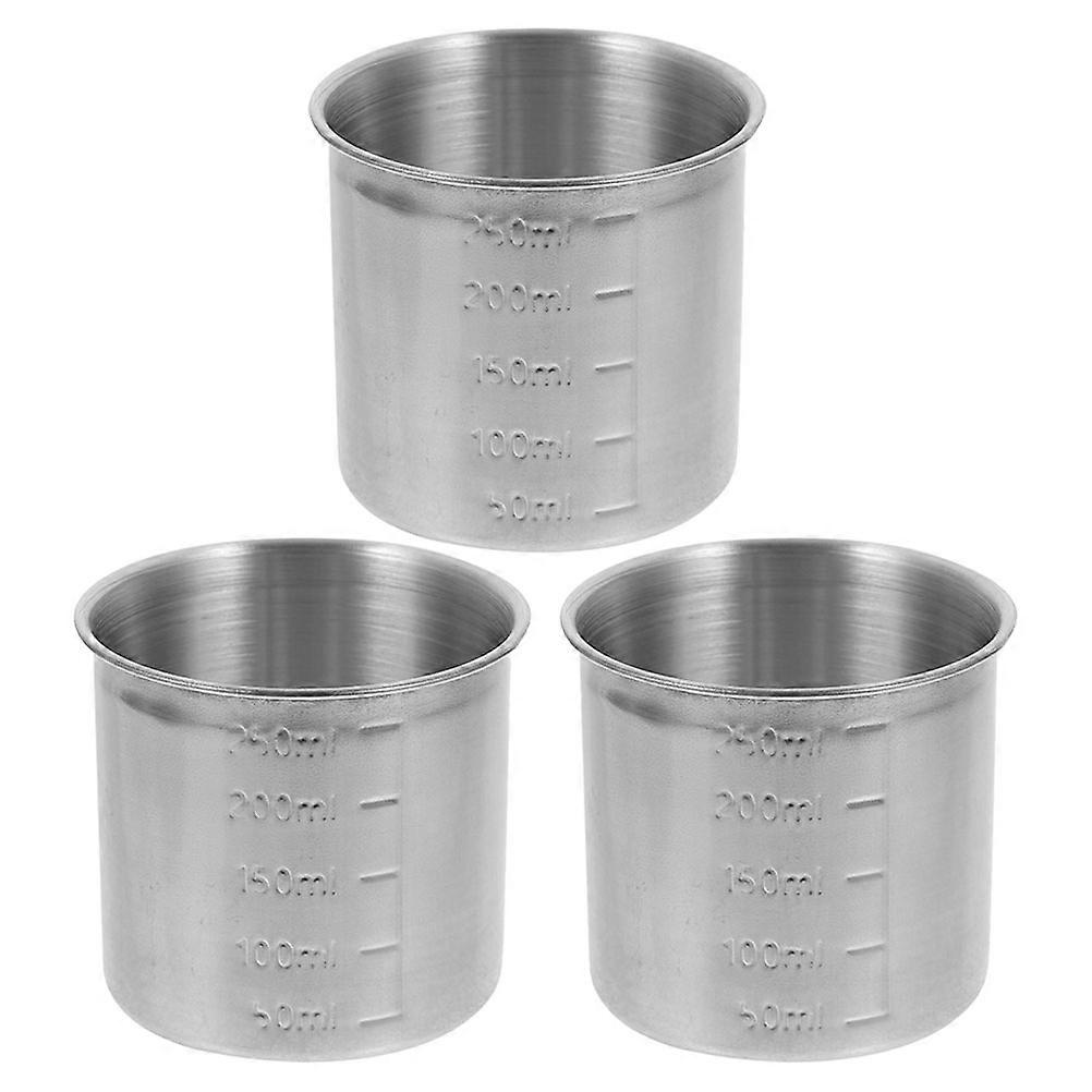 Kitchen Measuring Cups Stainless Steel for Baking 3Pcs Multipurpose Set