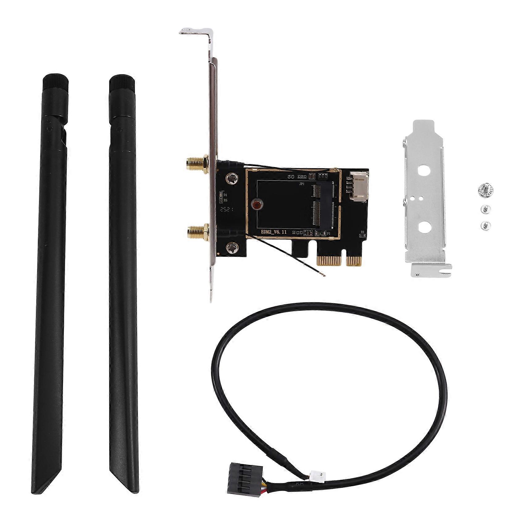 PCIE WiFi Card Adapters for Wireless Connectivitys with 2X External Antenna