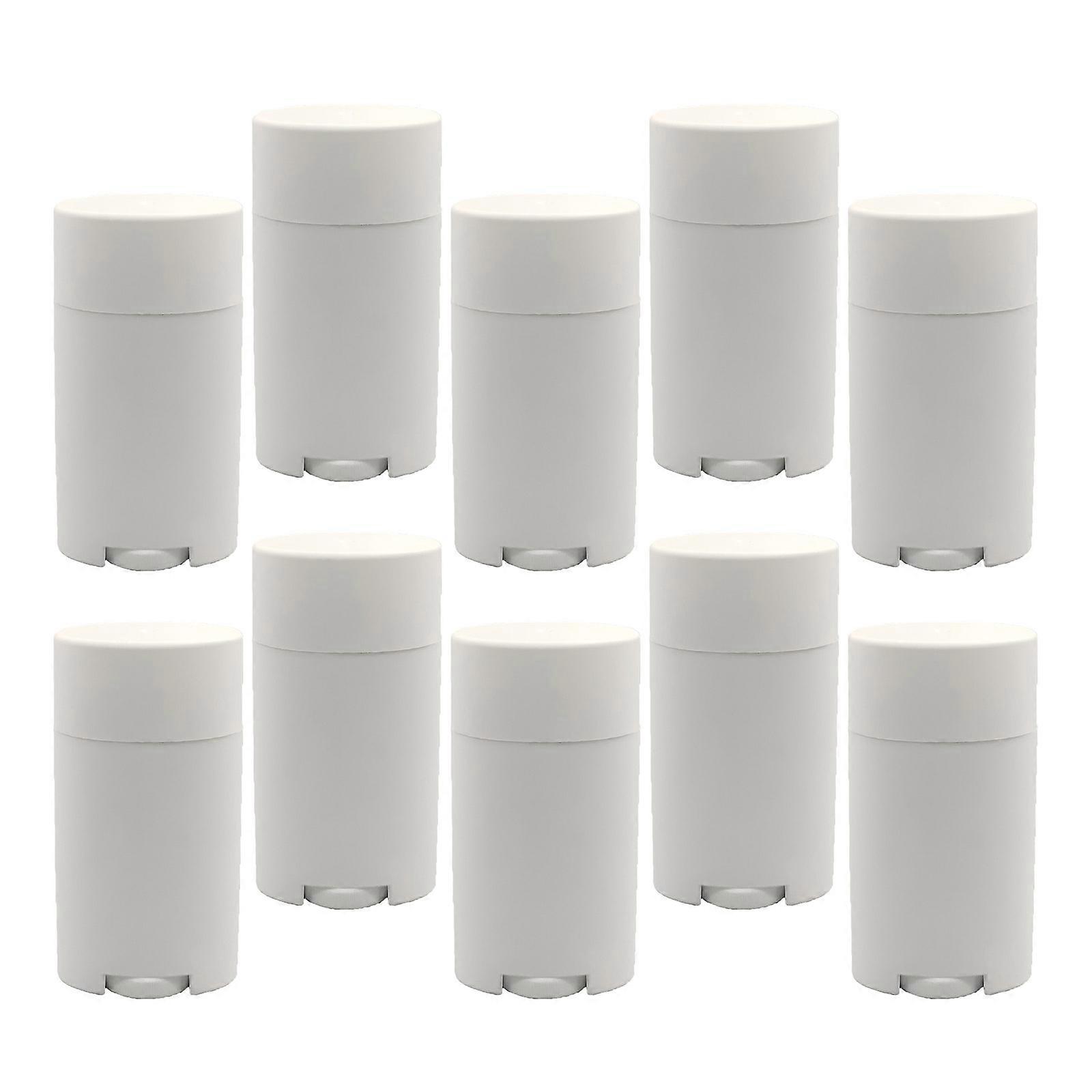 Pack of 10 Recyclable PP Elliptic Cylinders Frosted Exterior Sun Blocking Multi Functional for Various Item Containment Multicolor