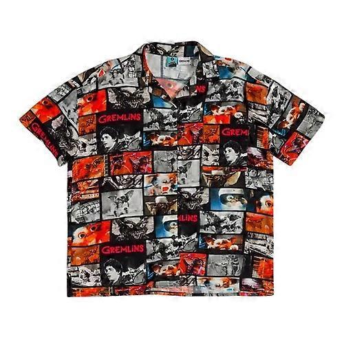 Gremlins Unisex Adult Movie Reel Button Front Shirt