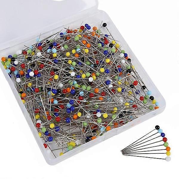 500-pack of push pins with glass heads and high temperature resistance
