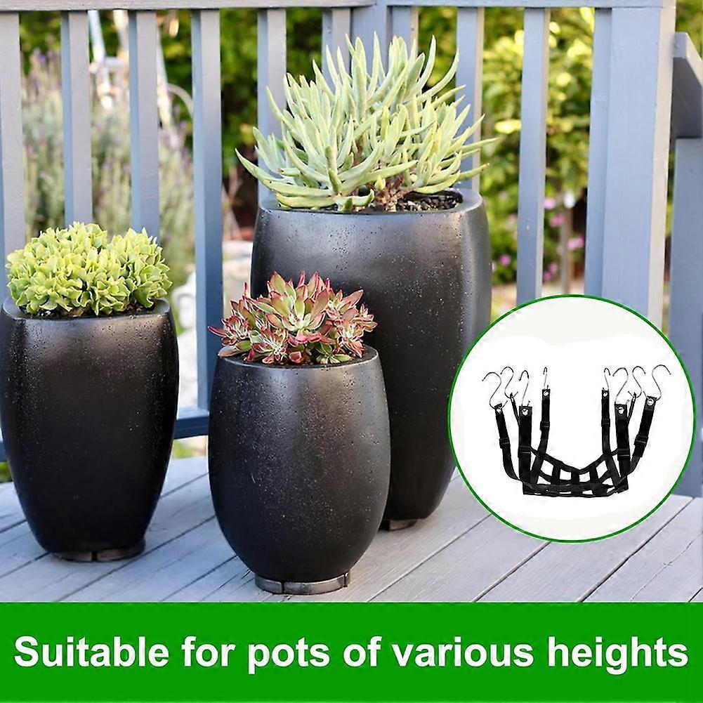 Adjustable Height Planter Inserts Elastic Planter Lift Riser Insert with Hooks Planter Inserts for Pots Planter