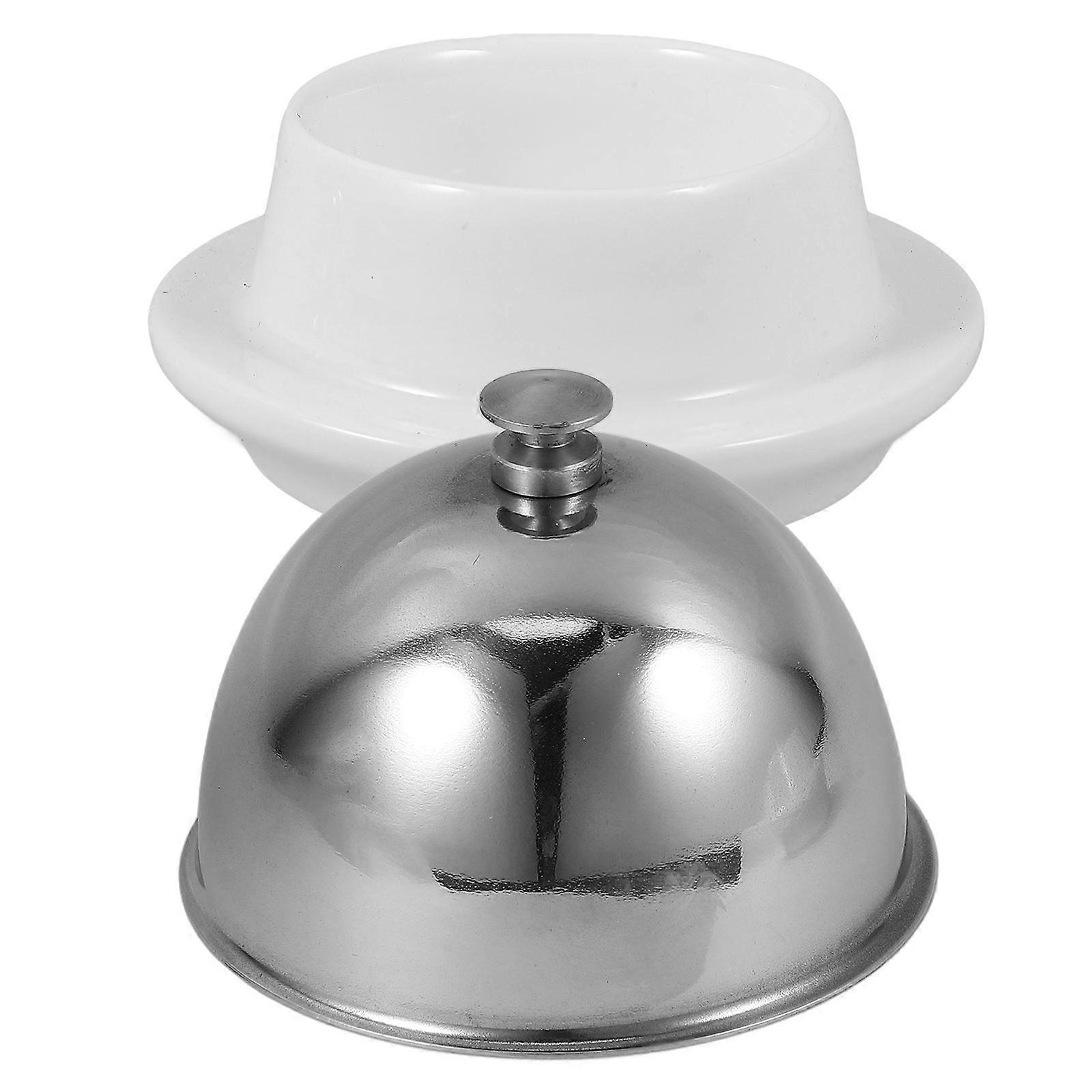 Butter Plate Ceramic Relish Plate for Kitchen Use 2Pcs Containers