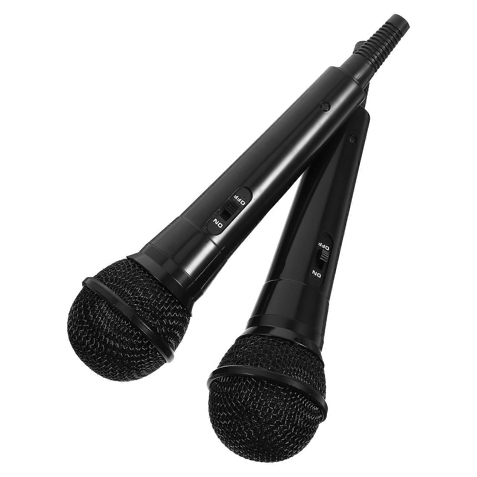 Children Simulation Play Microphone Prop for Role Play 2Pcs