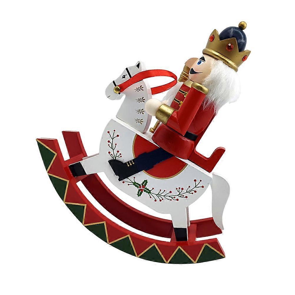 Nutcracker Ornaments Wooden Nutcracker Soldier Figurine for Holiday Tabletop Use