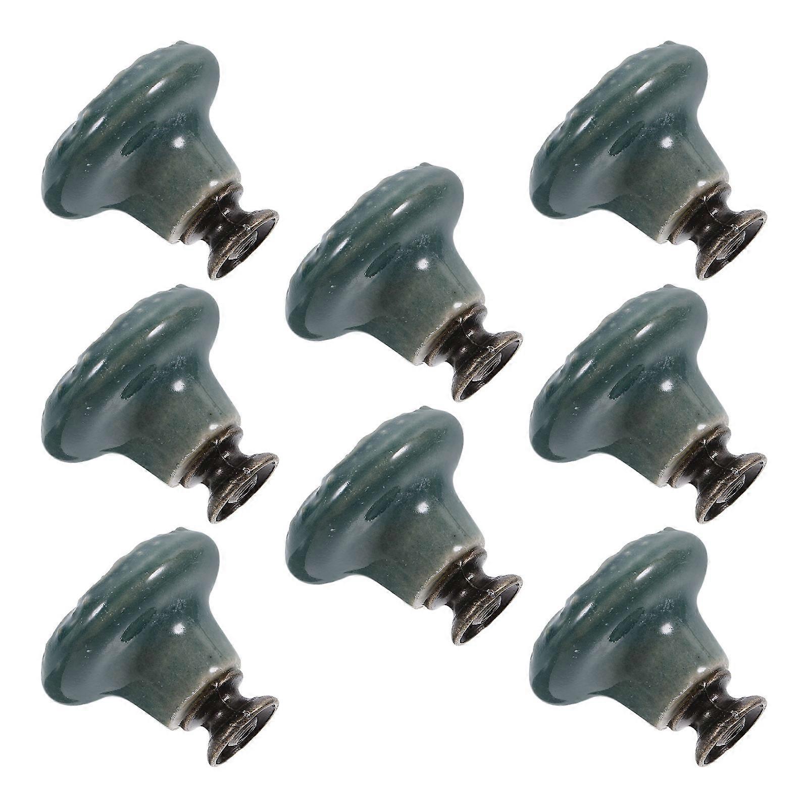 Cabinet Ceramic Knob for Kitchen Pulling 8Pcs Drawer Pull Handles