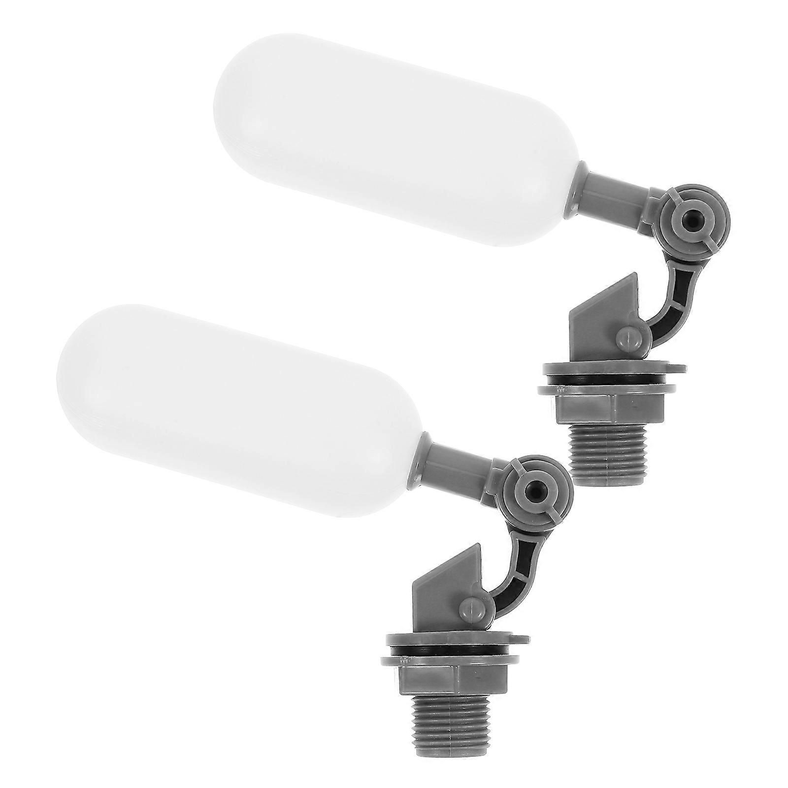 Automatic Water Float Valve Ball Valve with Threaded Connection 2Pcs for Pool Use