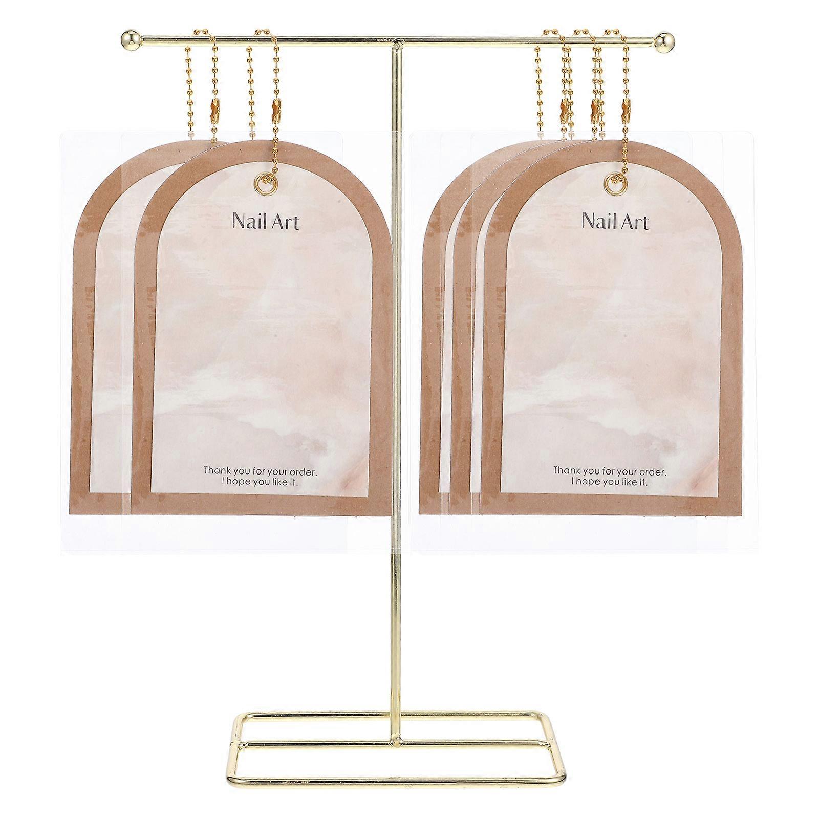 Fake Nail Display Holder for Storage Use 1Set Nail Art Display Cards with Stand