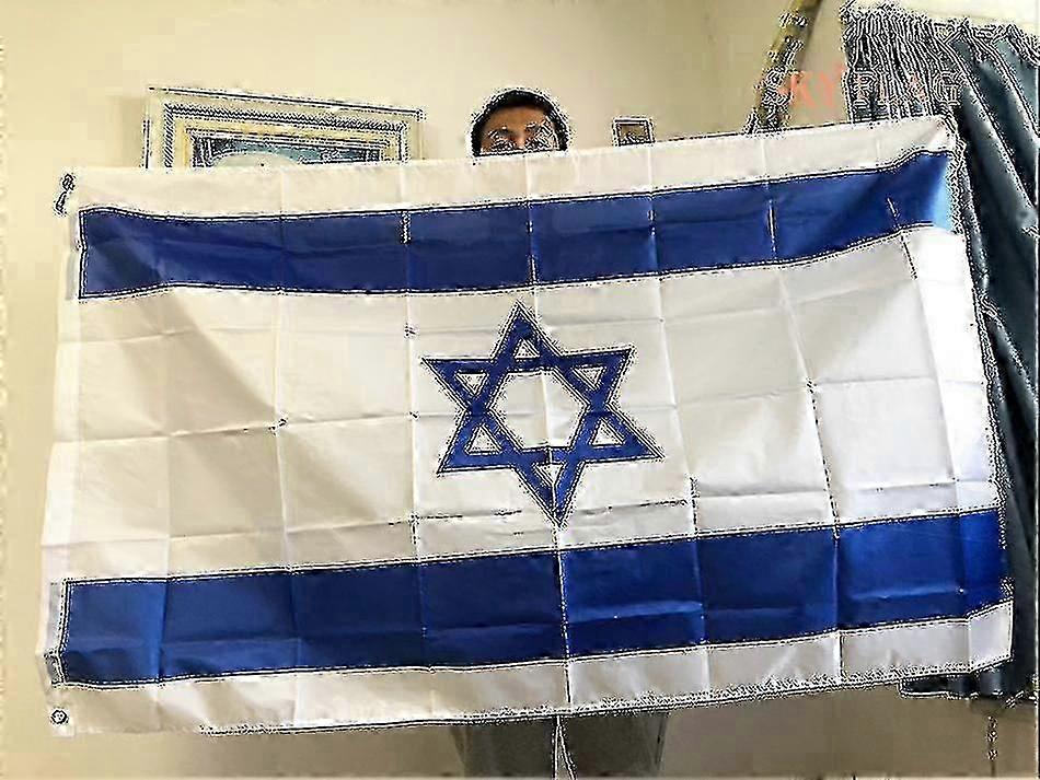 Israeli National Flag 90x150cm Durable Polyester Banner for Display