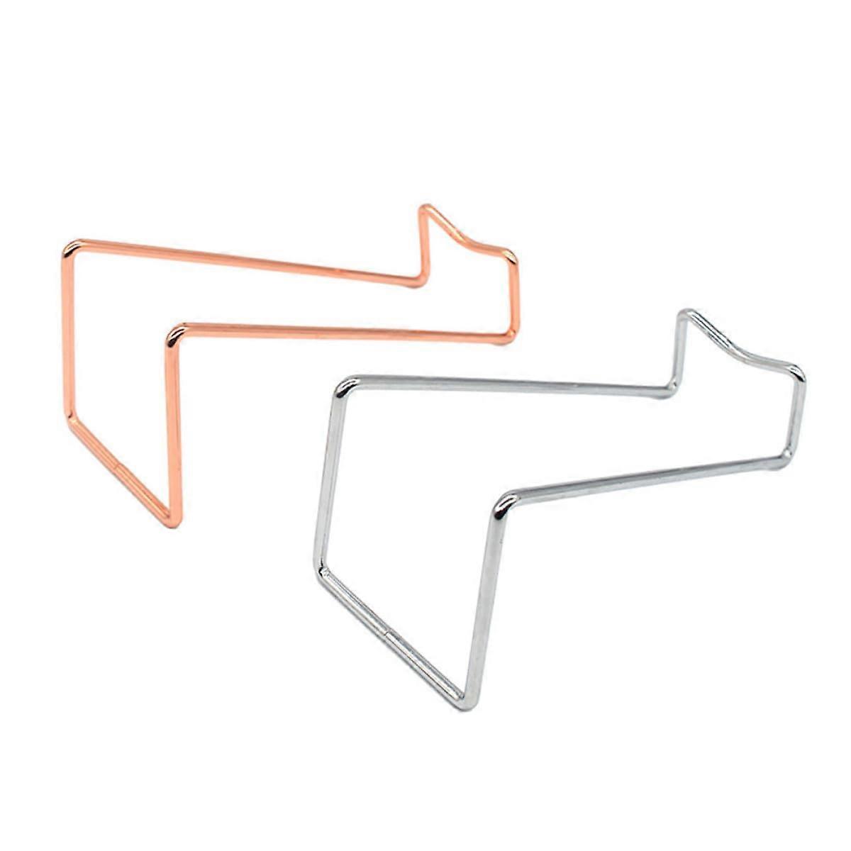 2Pcs Metal Wine Bottle Holder Rack with Durable Iron Design for Home Bar Cabinet Storage