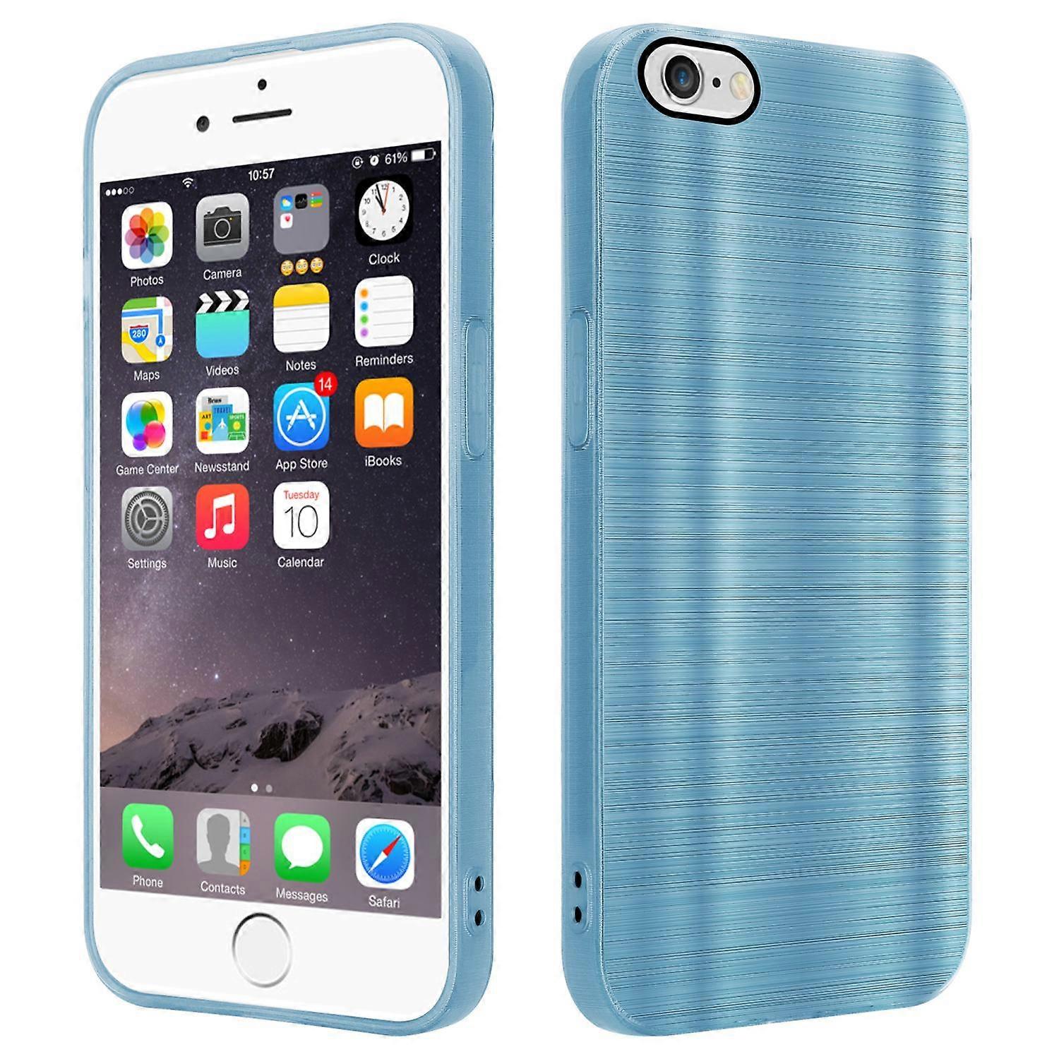 Capa Protetora para iPhone 6 / 6S - Design Escovado com Protetor de Câmera