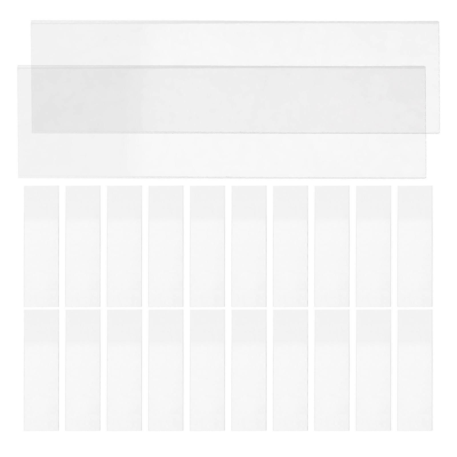 Microscope Slide Glass Slides Laboratory Use Transparent Glass Slides Flat Smooth for Microscopic Observations 50Pcs