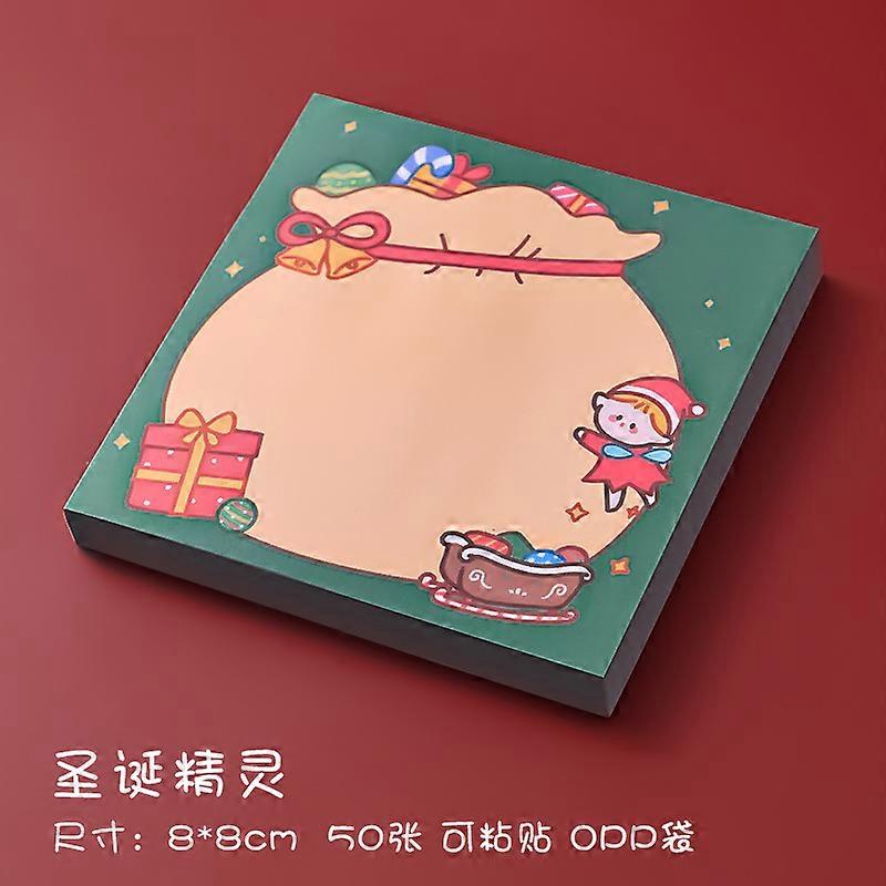 Cartoon Christmas Sticky Notes, Student Message Notebook, Study And Office Sticky Notes, Santa Claus N Times Stickers
