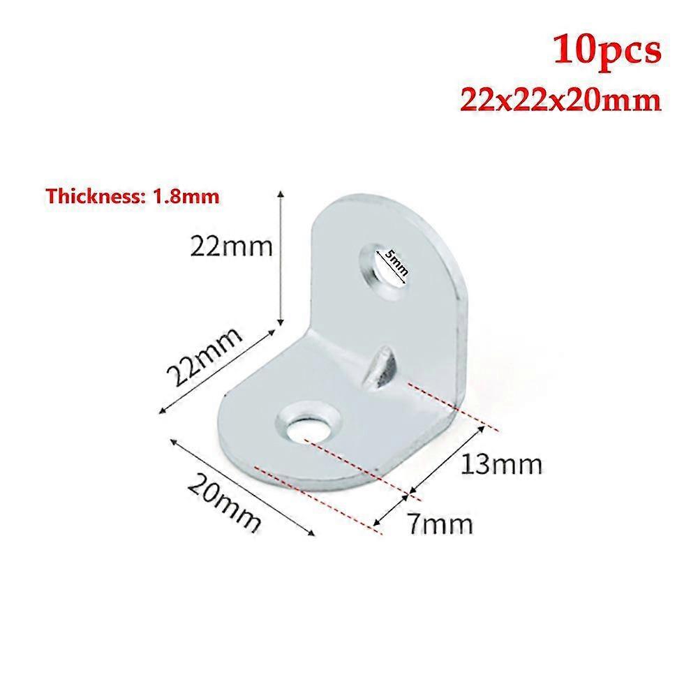 2/4/6/8/10Pcs 90 Degree Angle Bracket Iron Shelf Support Bracket  Cabinet Screens Wall