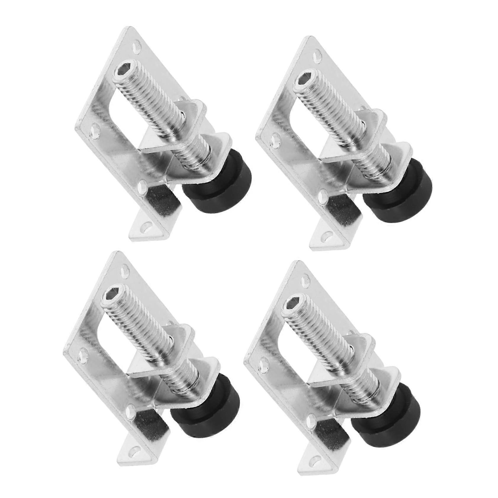 4pcs Heavy Duty Adjustable Furniture Leveling Feet with Non Slip Pads for Height Adjustment and Floor Protection