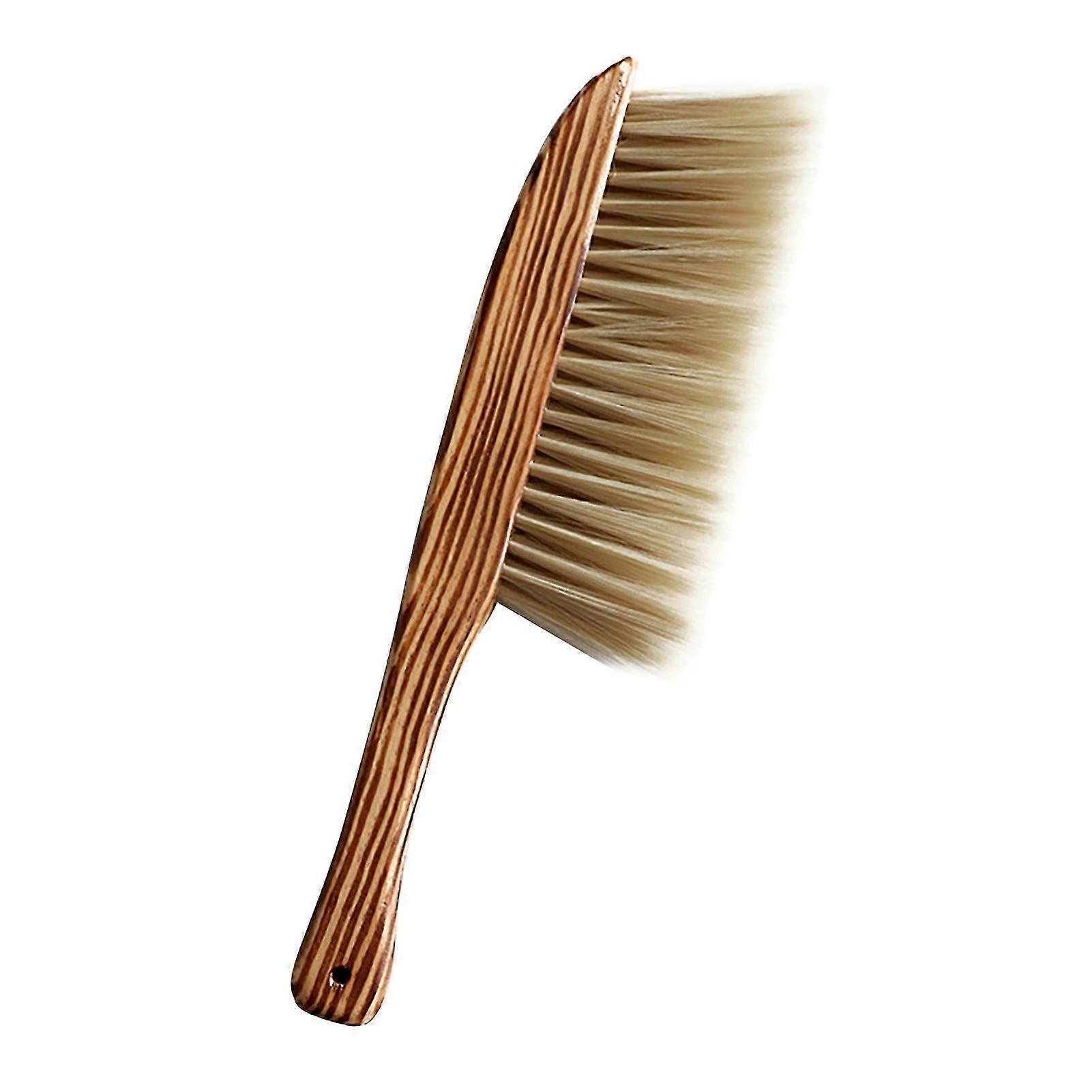 Dusting Brush Convenient Soft Texture Pbt Wooden Handle Hand Broom For Sofas