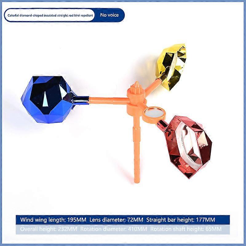 1 Set Waterproof Solar Energy Bird Repelling Device Reflector Farm Orchard Bird Scaring Device 360�� Rotating Solar Bird Repeller