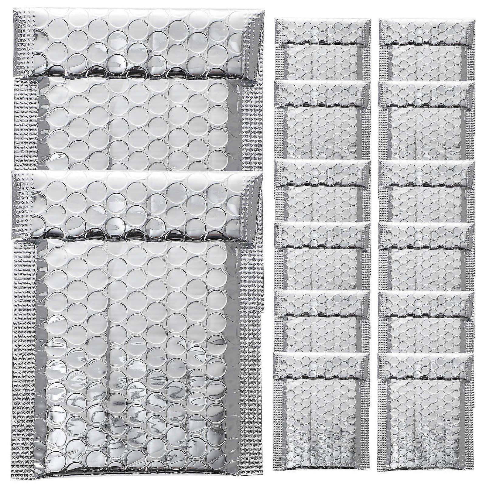 Bubble Mailer Silver Padded Envelopes for Protection Use 100Pcs Set