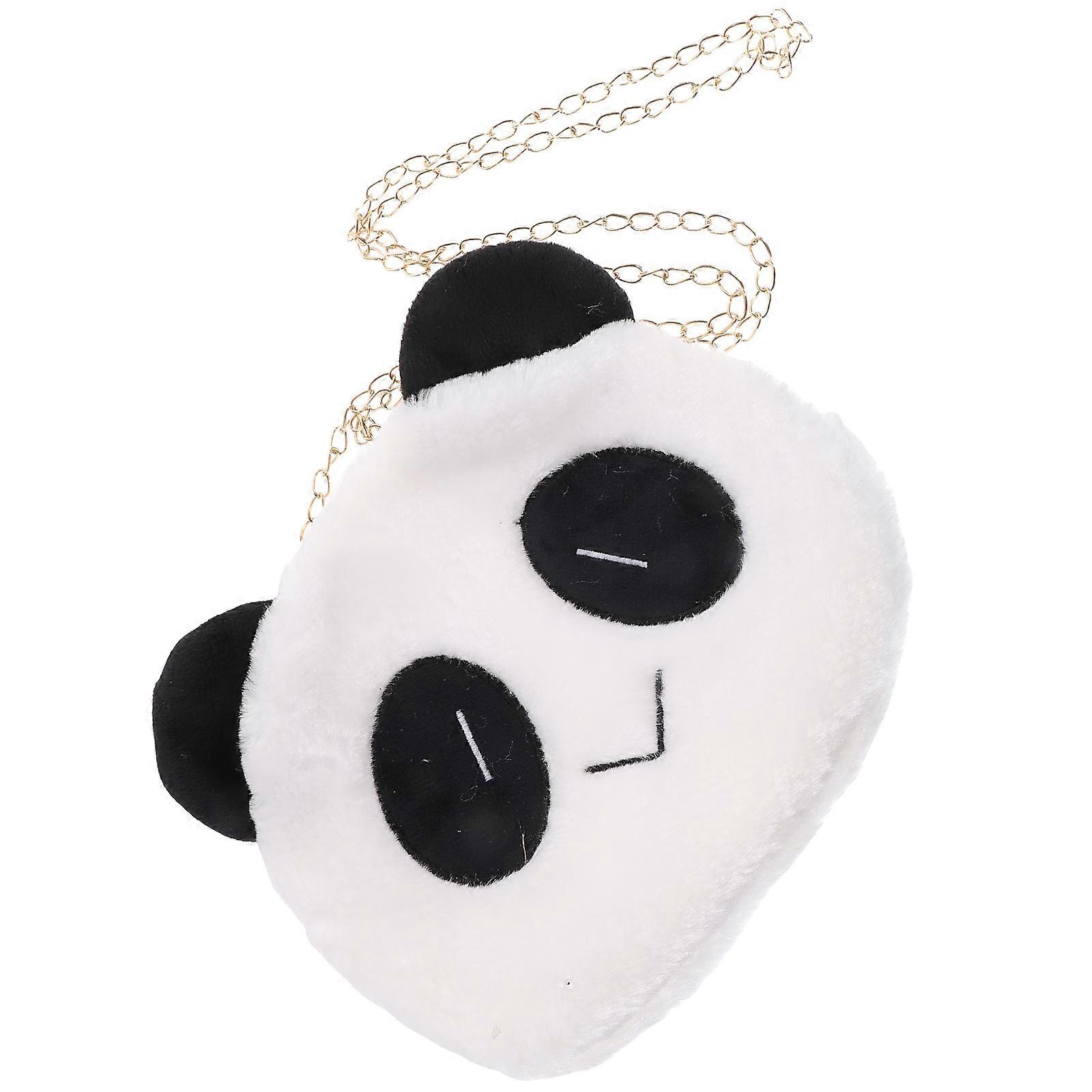 White Plush Change Purse Mini Storage Bag for Storage Use 1Pcs