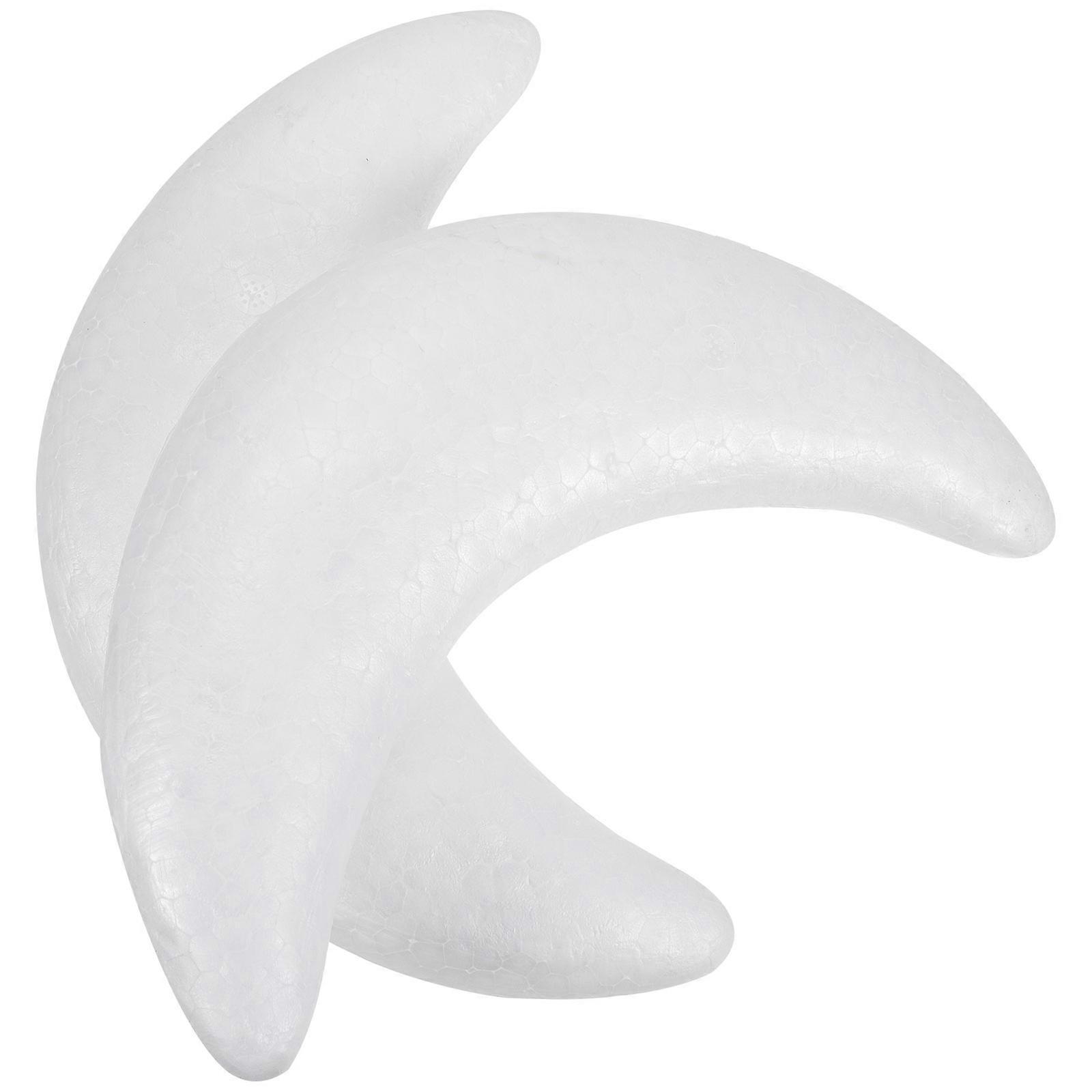 Moon Shaped Foam Cake Model for Cake Decorating 8Pcs White Foam Blank Model