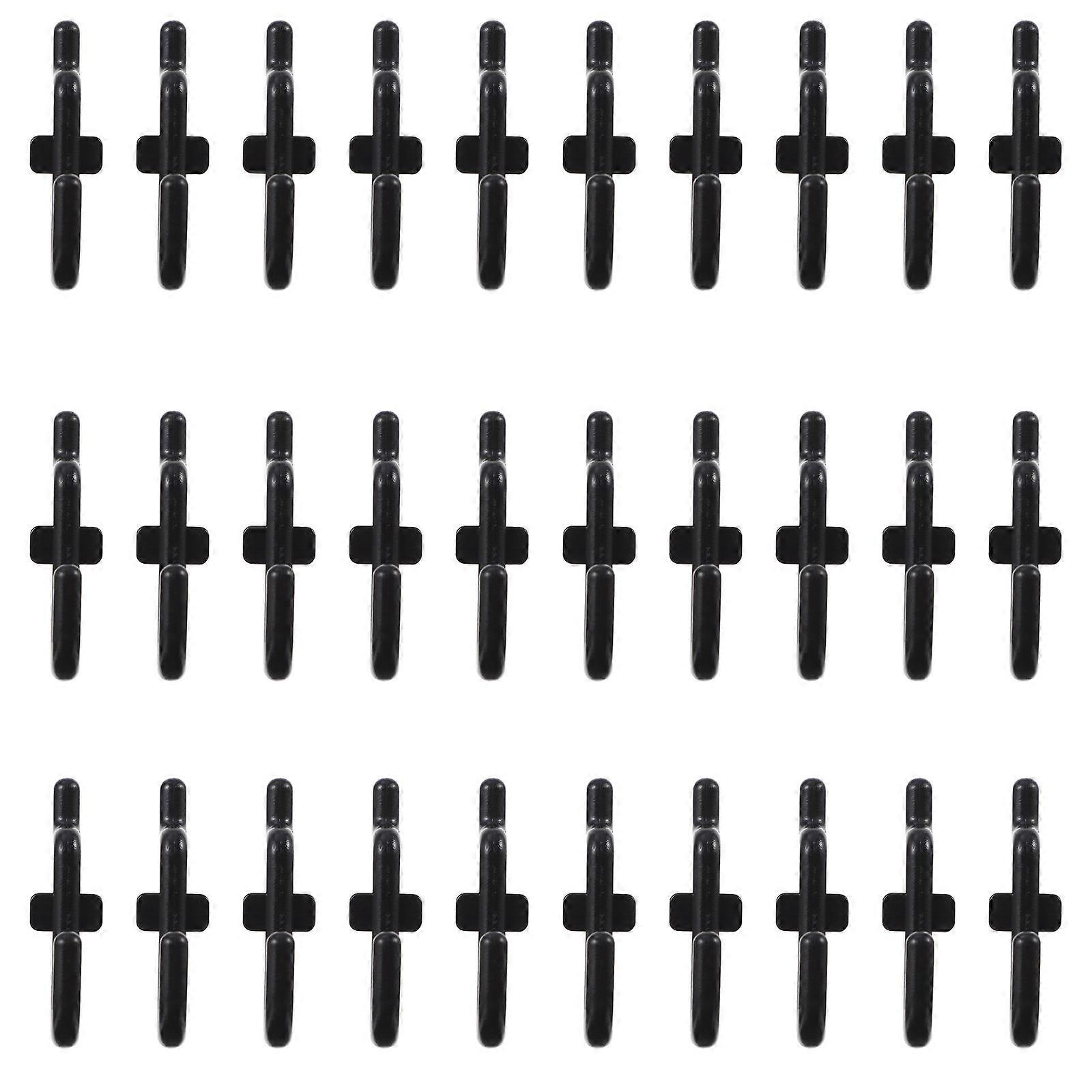 Durable Peg Board Hook J Shape Plastic Storage Hook for 50Pcs