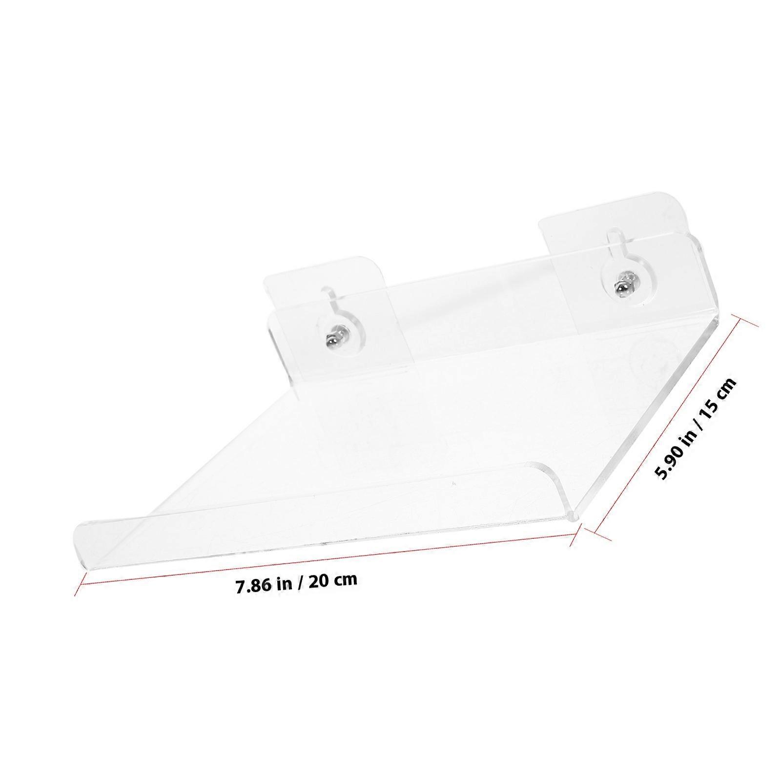 Acrylic Wall Mounted Storage Shelf for Bathroom Organization 1Set Transparent