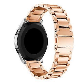 Do zegarka Samsung Galaxy Watch 46 mm Pasek na nadgarstek ze stali nierdzewnej z trzema koralikami 22 mm