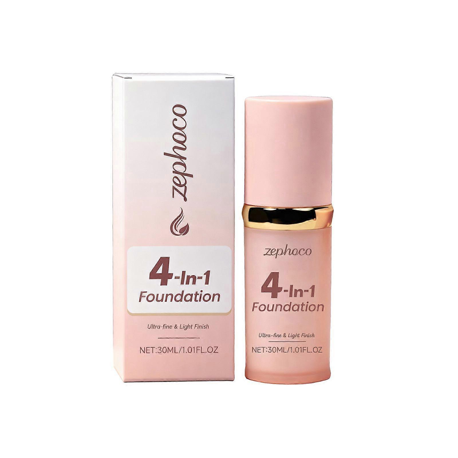 Zephoco Four-In-One Multi-Effect Foundation Is Light, Smooth, Long-Lasting, Hydrating, Natural, And Provides Clear And Matte Coverage