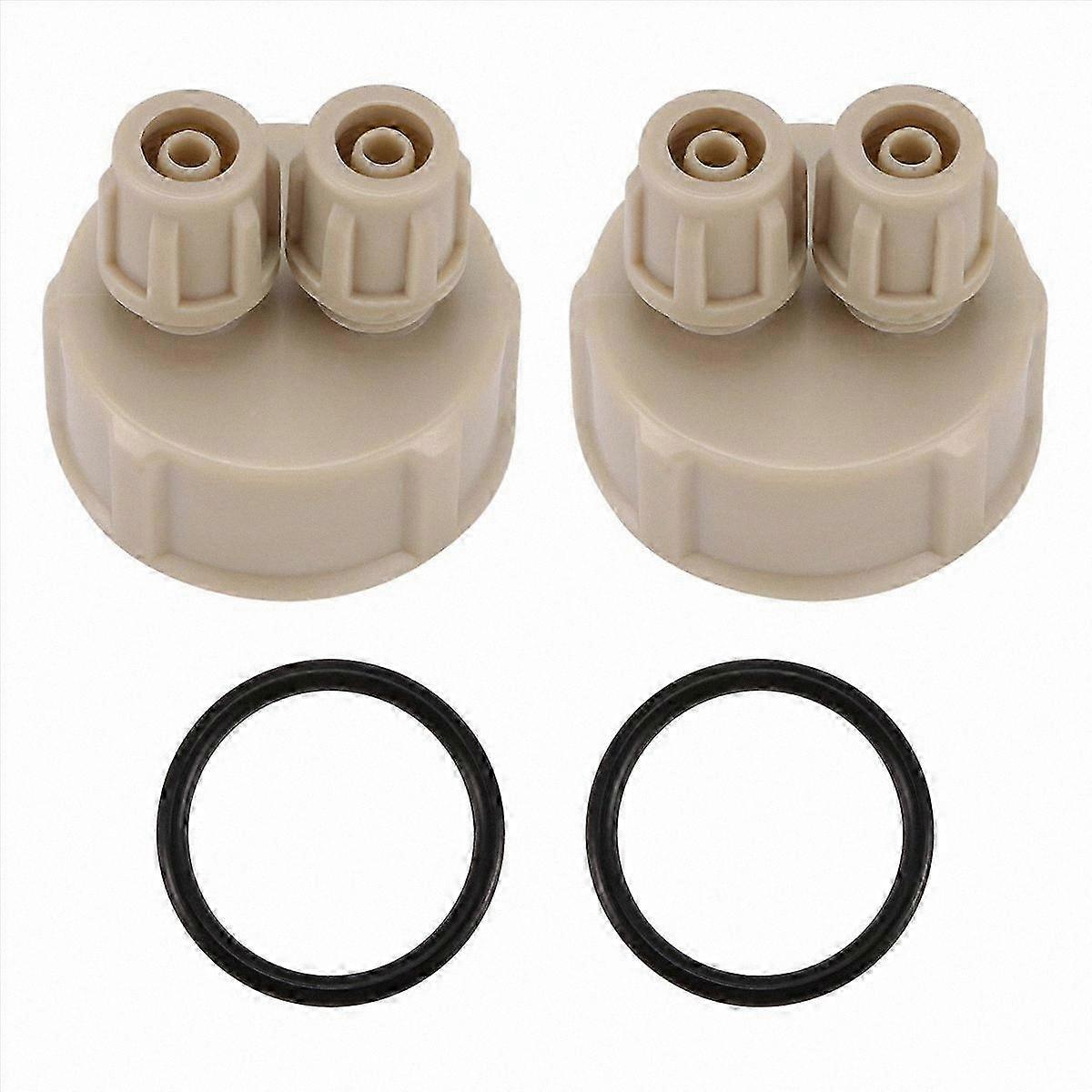 DIY CO2 System Kit for Aquariums - 2Pc Multifunction Generator Bottle Cap for Fish Tanks Carbon Dioxide Solution