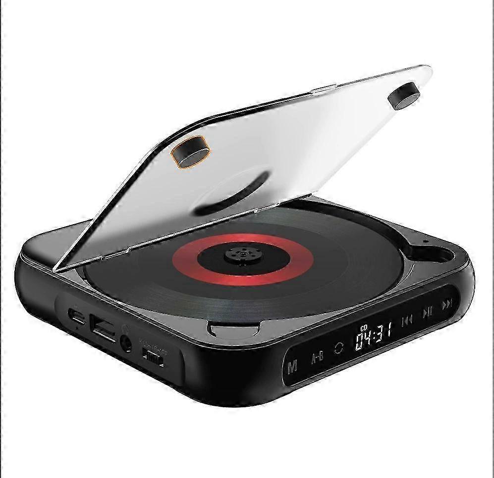 Portable Bluetooth CD Player with Bluetooth 5.1, LCD Touch Display, HiFi Stereo, Rechargeable Battery