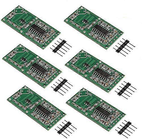 6PCS RCWL0516 Microwave Motion Sensor Module for Arduino with Wide Angle Human Detection 428V