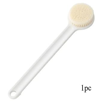 1pc Long Handle Bath Brush – Soft Bristles Body Scrubber for Back, Legs & Hard-to-Reach Areas, Shower Use