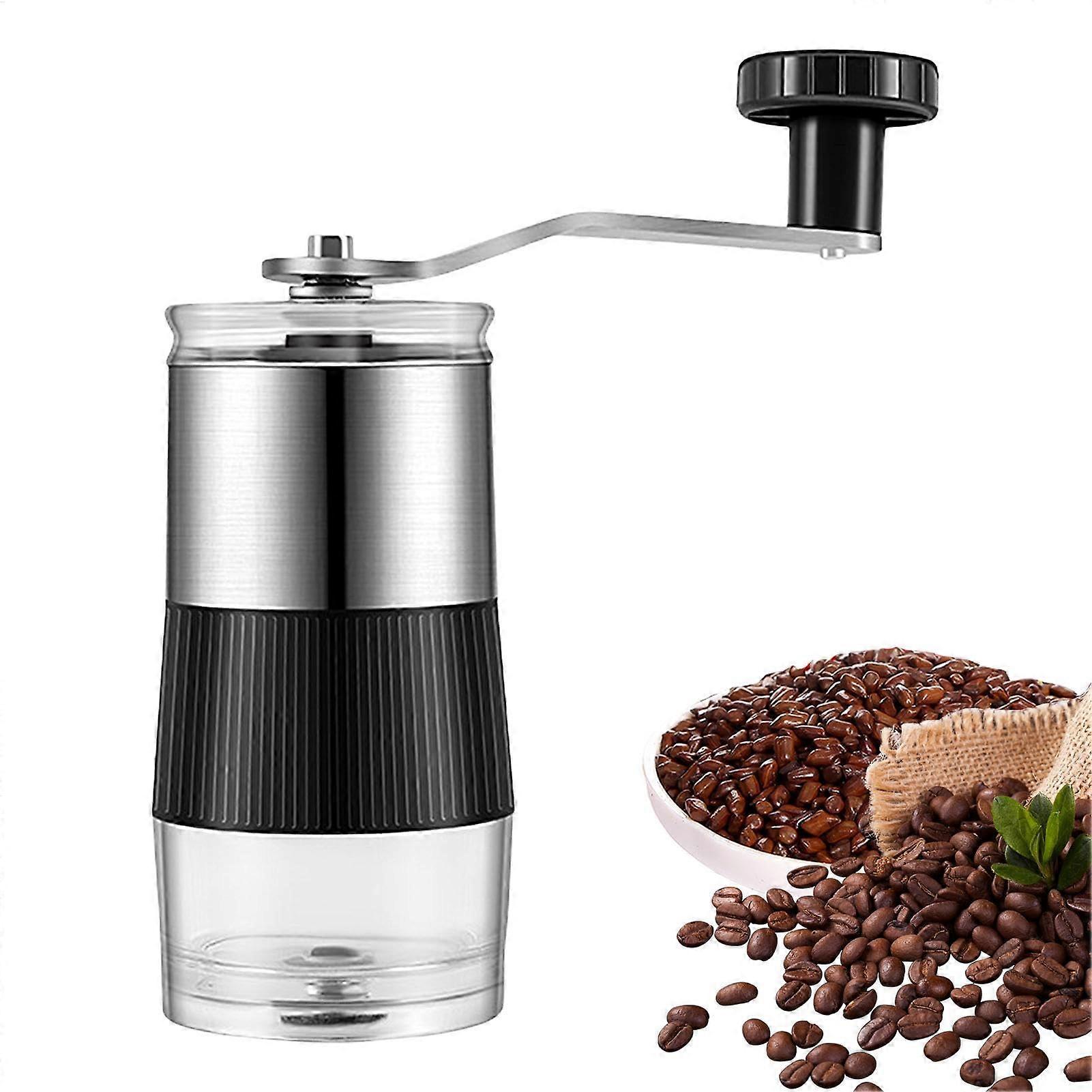 Manual Burr Coffee Grinder with Precise Grinding Control for Camping and Easy Bean Loading