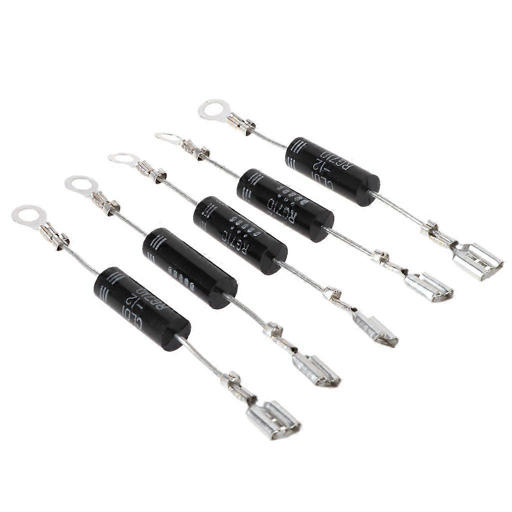 5Pcs Microwave Oven Diode  Voltage Rectifier Long Lifespan Low Leakage Replacement Parts