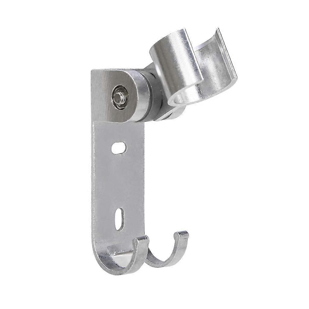 Shower Head Holder 180° Adjustable Wall Mounted Bracket with Hook for Bathroom and Kitchen