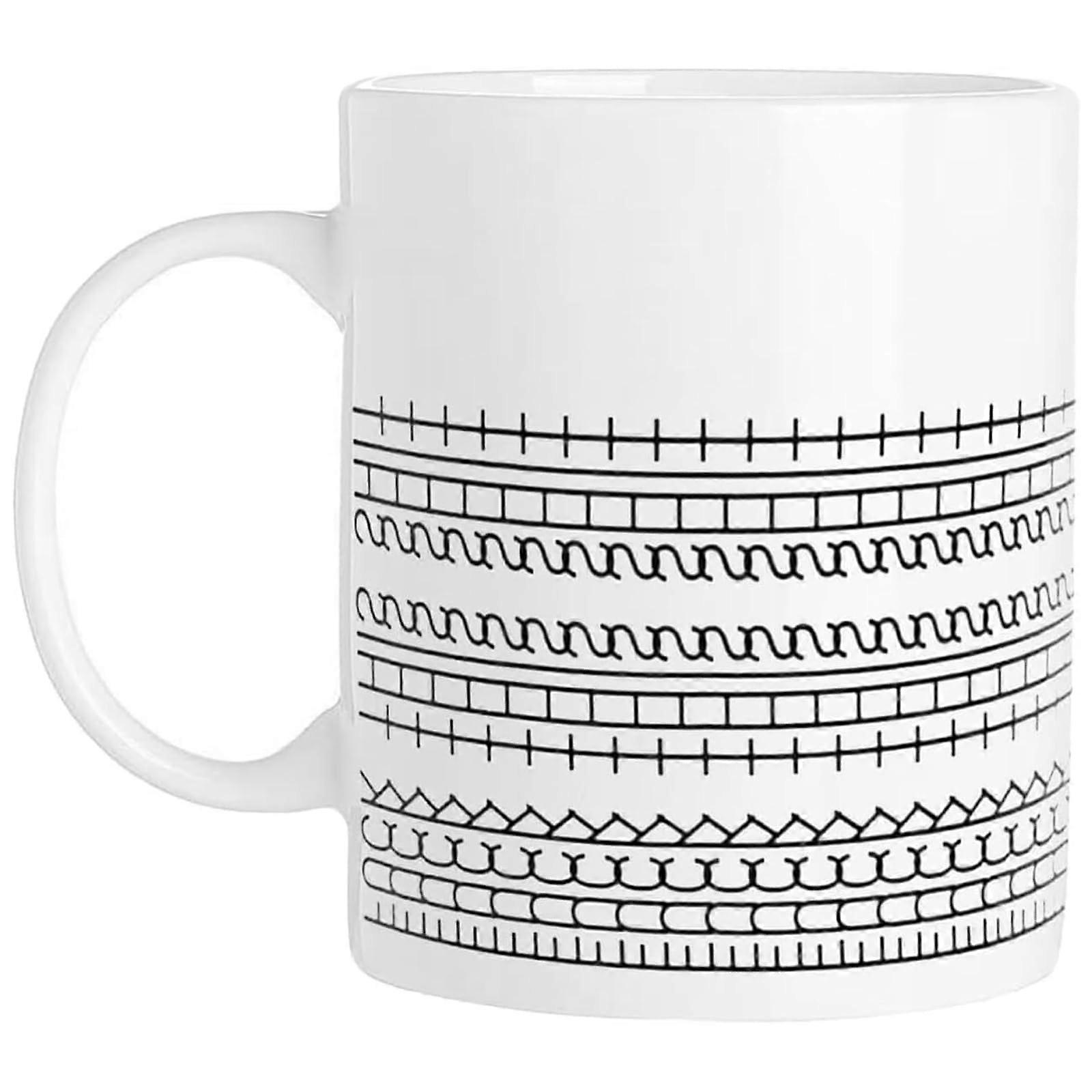 Durable Ceramic Coffee Mug with Concealed Message, Ergonomic Grip, Microwave Safe Coffee Cup