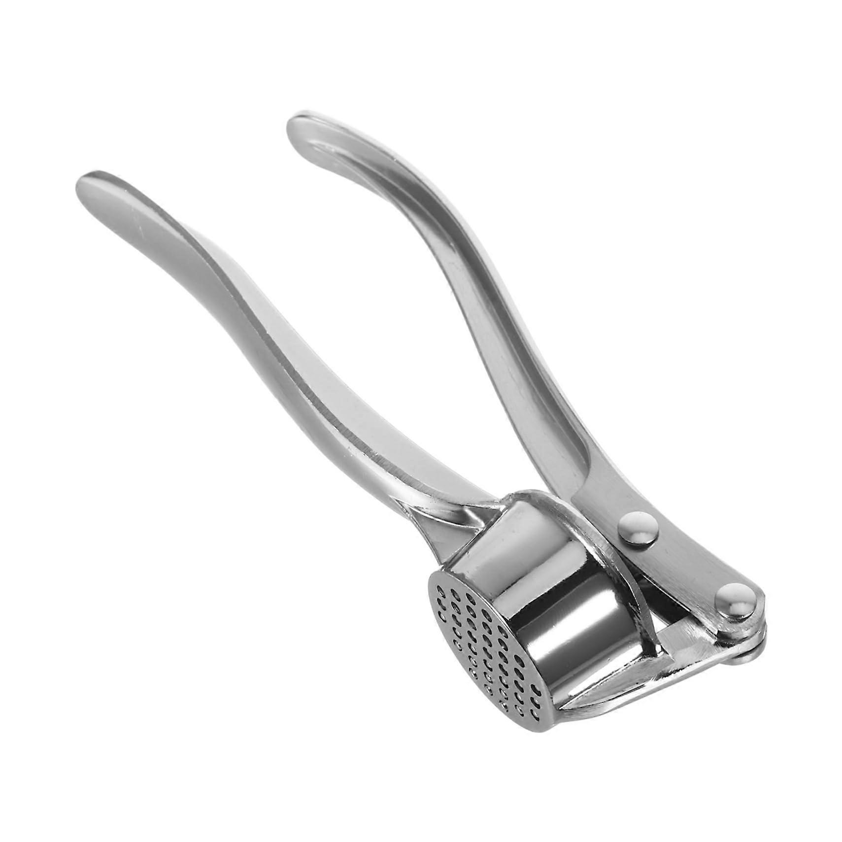 Manual Garlic Press with Ergonomic Handle, Easy Clean Garlic Mincer for Kitchen Cooking