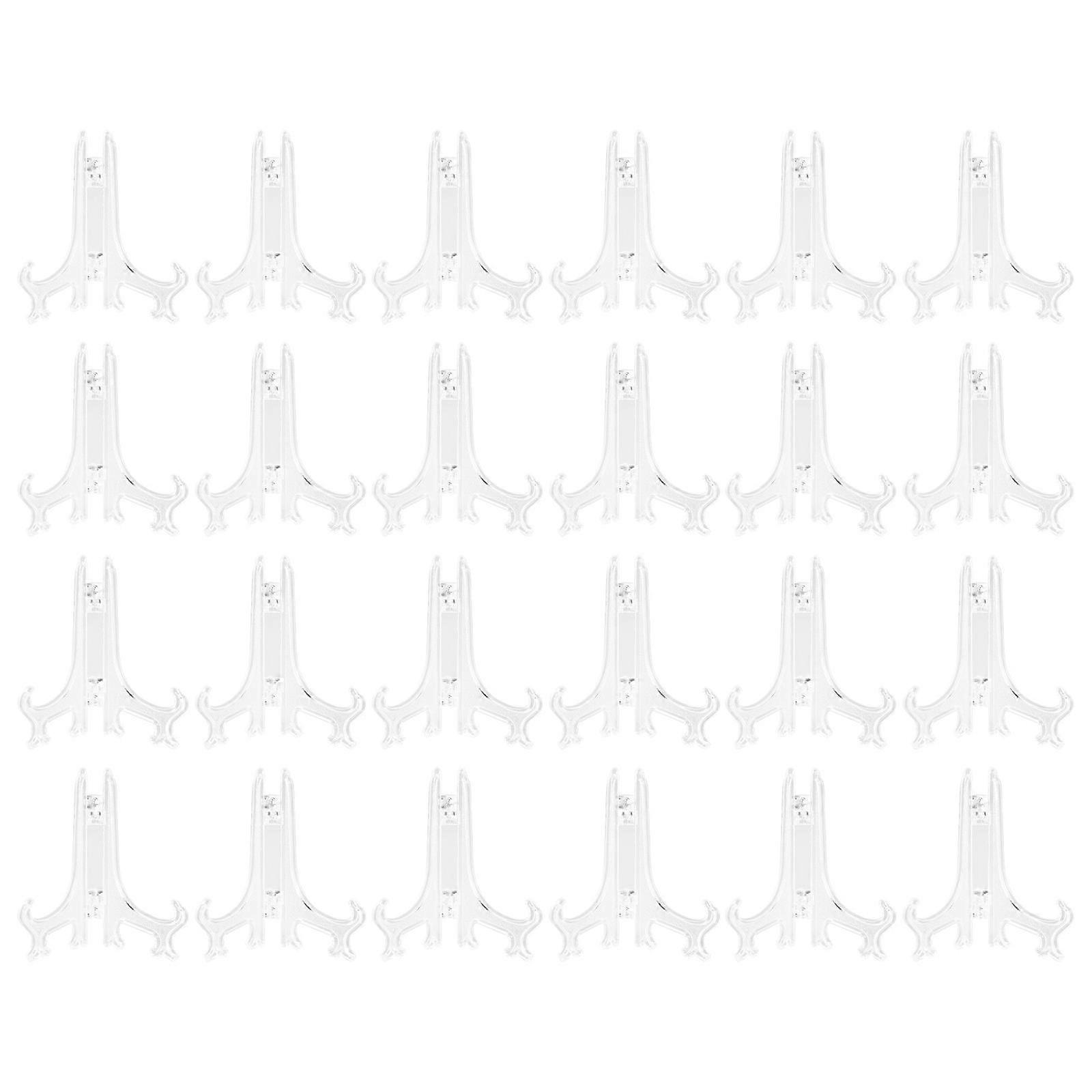 24pcs Easel Plate Stands Mini Display Holder Rack Kitchen Plate Holders